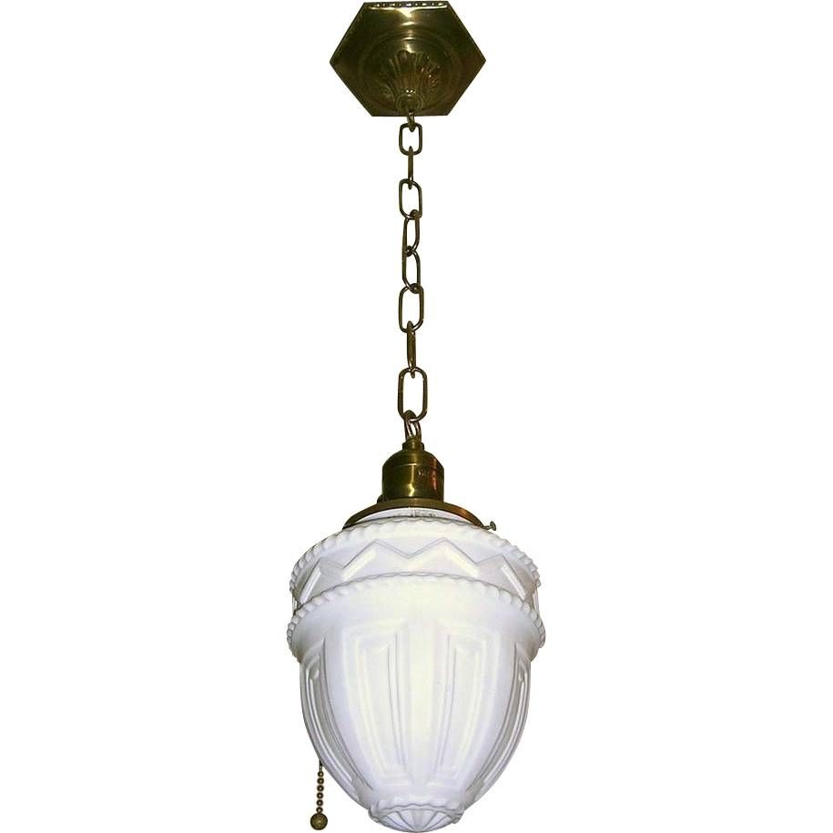 Pull Chain Pendant Light – Baby Exit With Regard To Milk Glass Pendant Lights Fixtures (View 10 of 15)