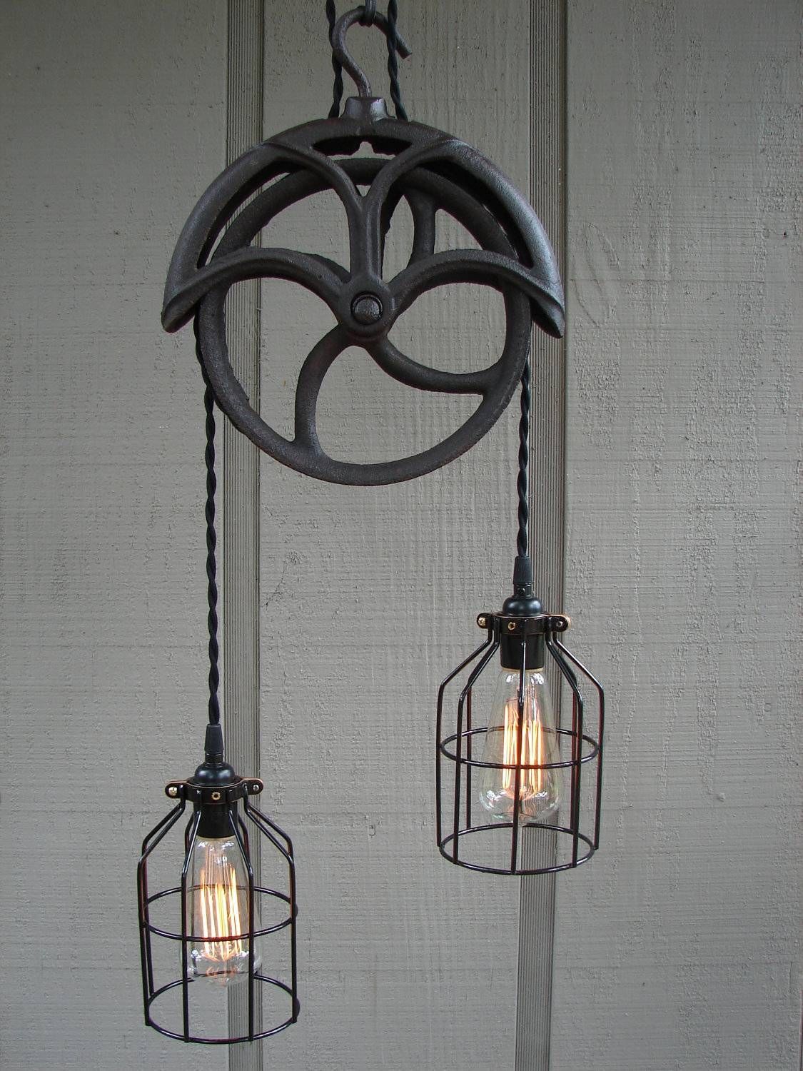 Featured Photo of 15 Photos Pulley Pendant Lights Fixtures