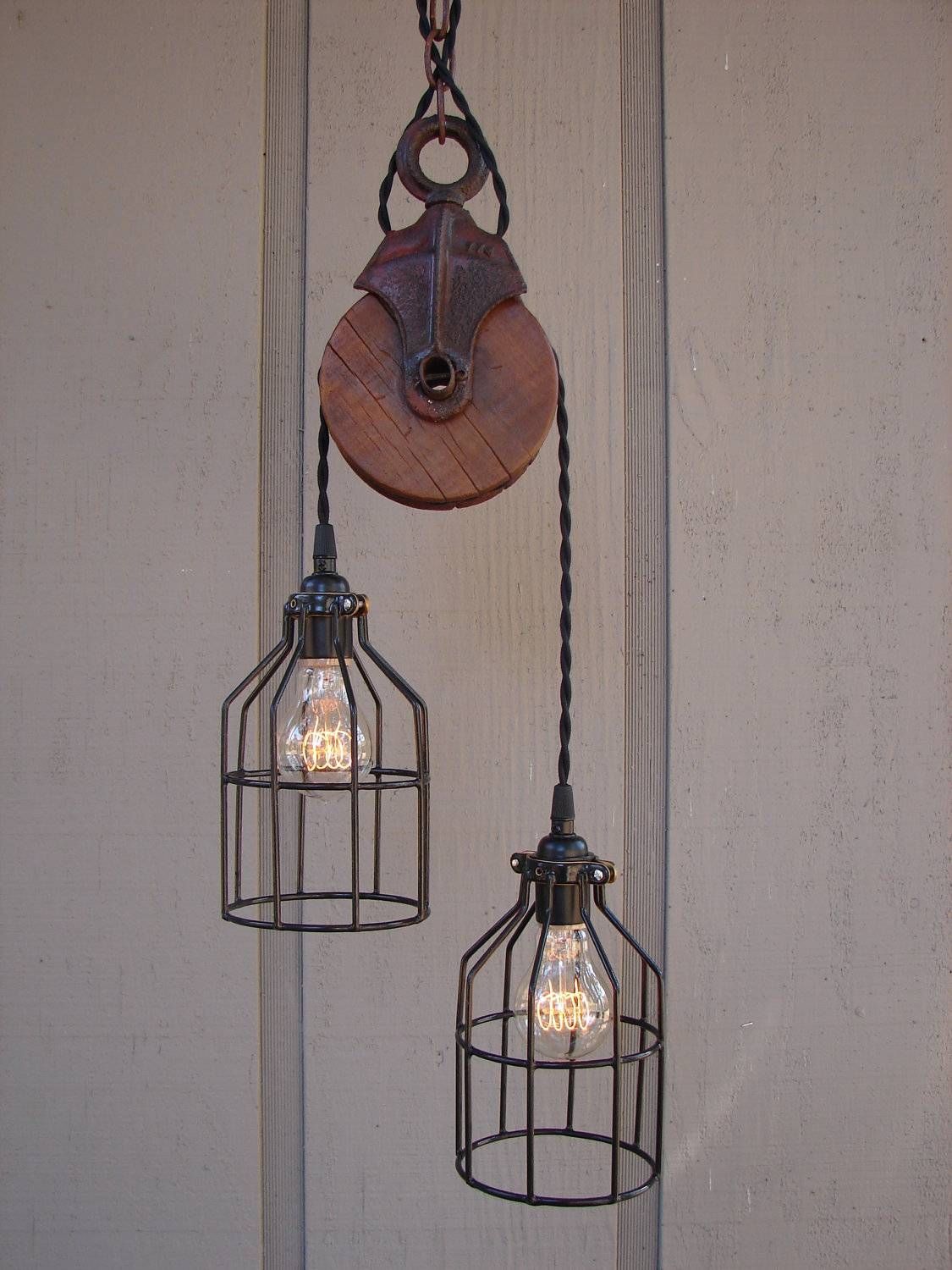 Pulley Pendant Light – Hbwonong With Pulley Pendant Lighting (Photo 12 of 15)