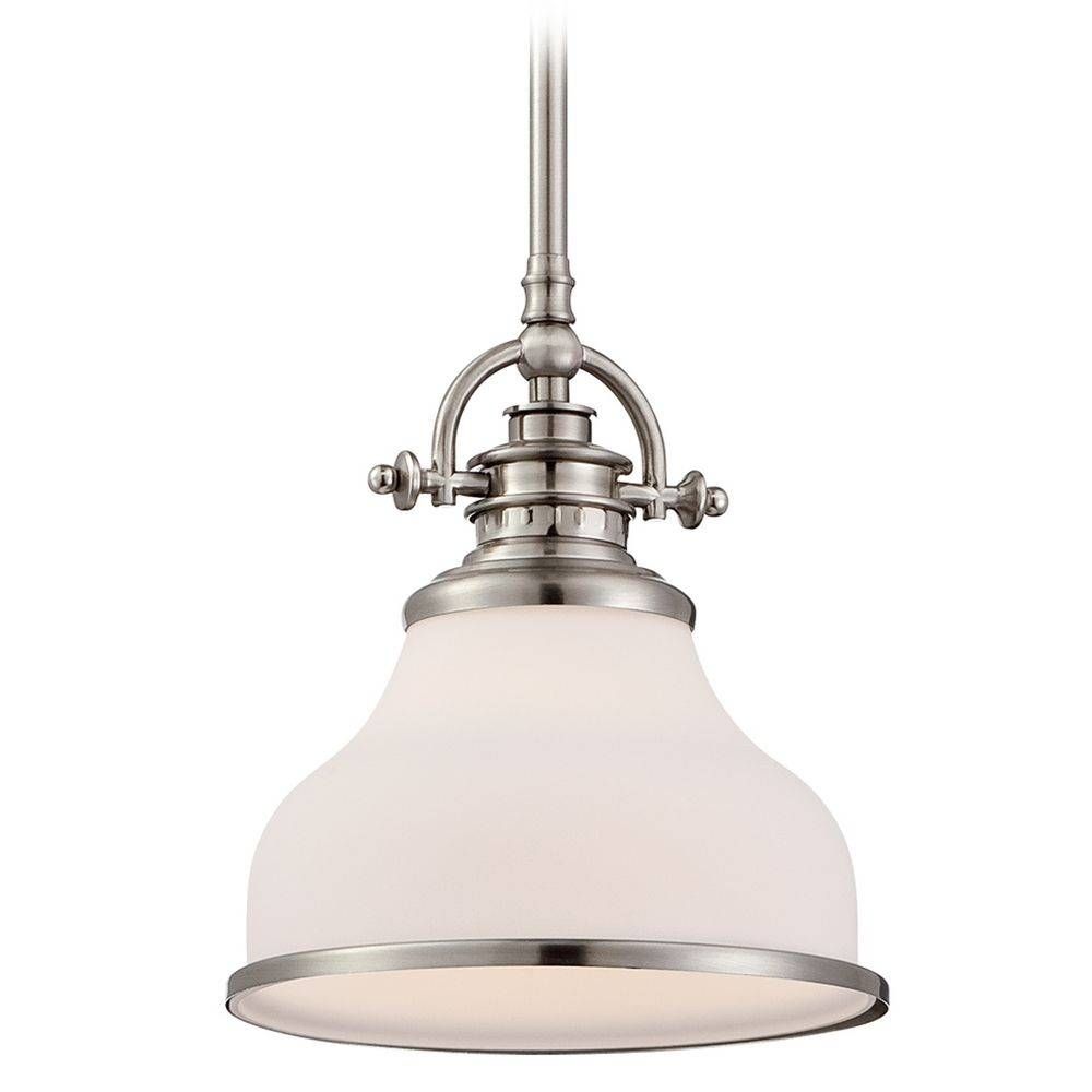 Quoizel Grant Brushed Nickel Mini Pendant Light | Grt1508bn Regarding Brushed Nickel Pendant Lighting (View 10 of 15)