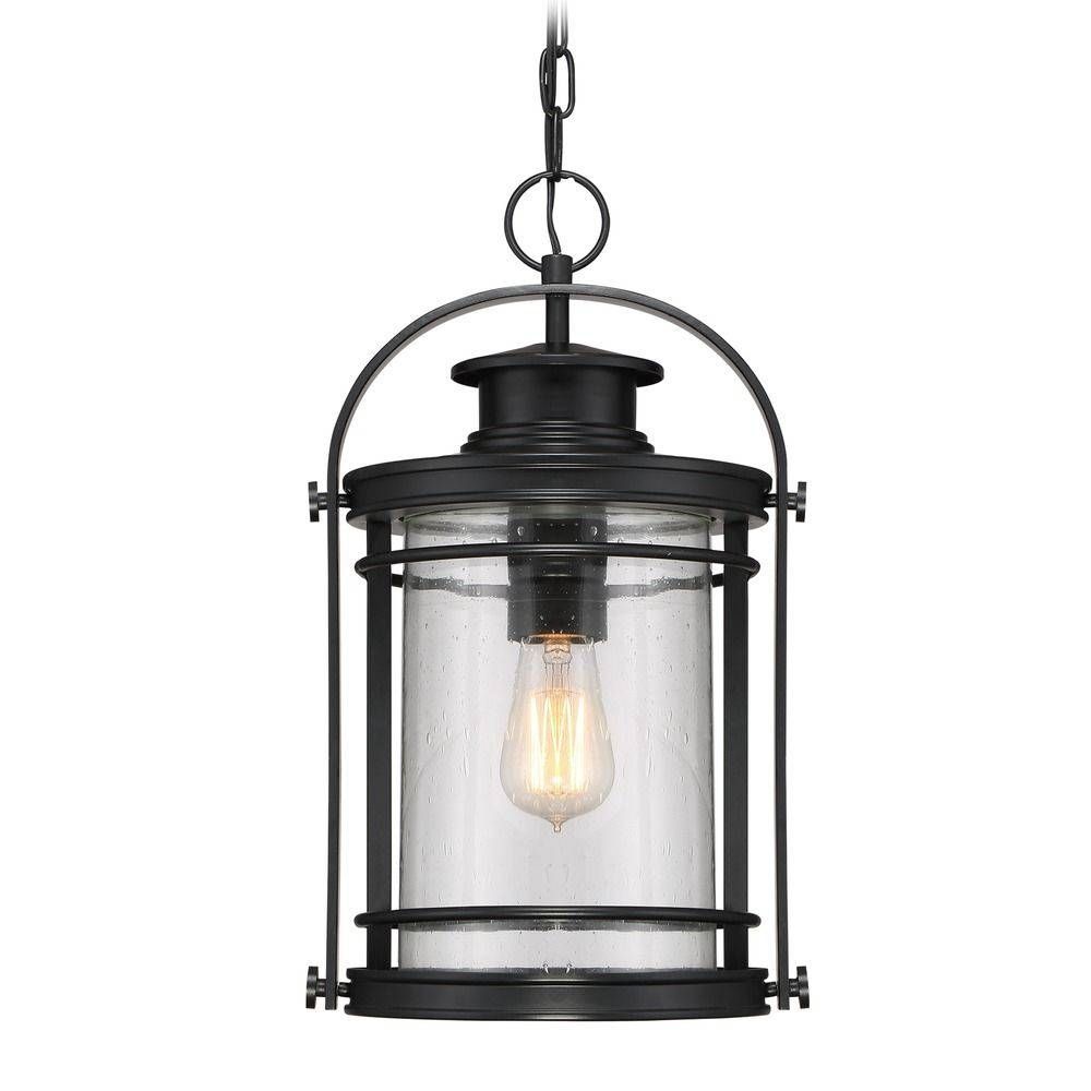 Quoizel Lighting Booker Mystic Black Outdoor Hanging Light Pertaining To Quoizel Pendant Light Fixtures (View 13 of 15)