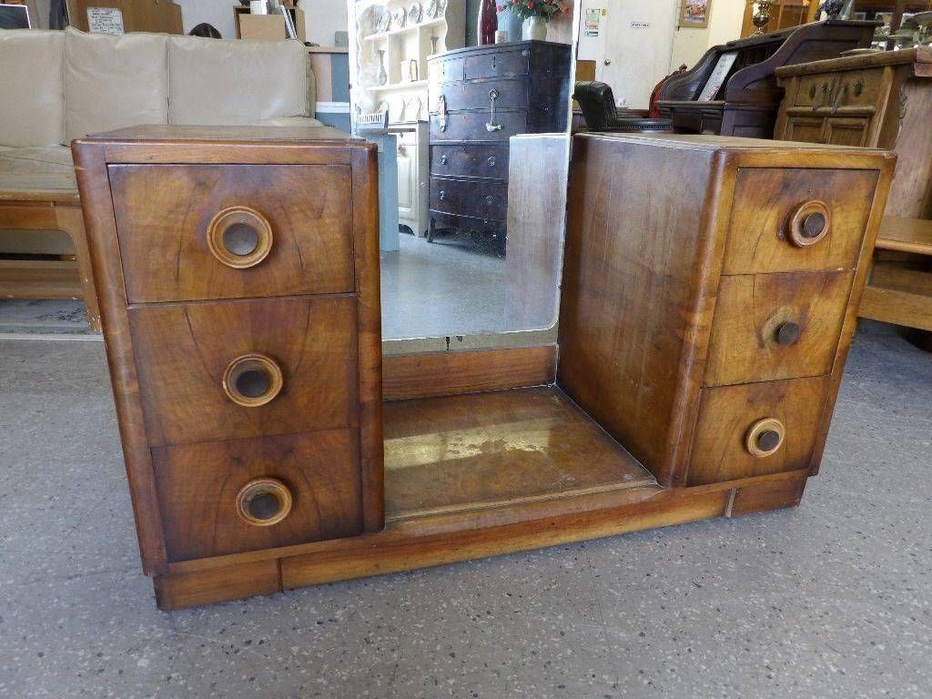 Rare Vintage Dressing Table With Full Length Mirror, Can Deliver For Full Length Antique Dressing Mirrors (Photo 14 of 15)