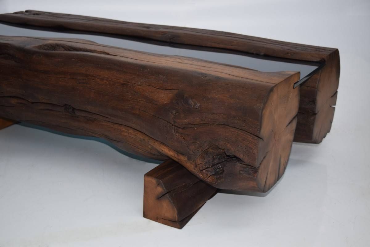Reclaimed Oak Beam Coffee Table | Coleman & Edwards Makers Of Fine Intended For Reclaimed Oak Coffee Tables (View 9 of 15)