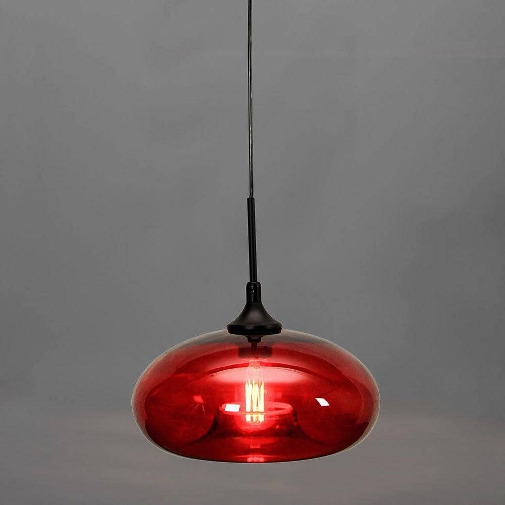 Red Glass Pendant Light – Baby Exit Within Modern Red Pendant Lighting (View 2 of 15)