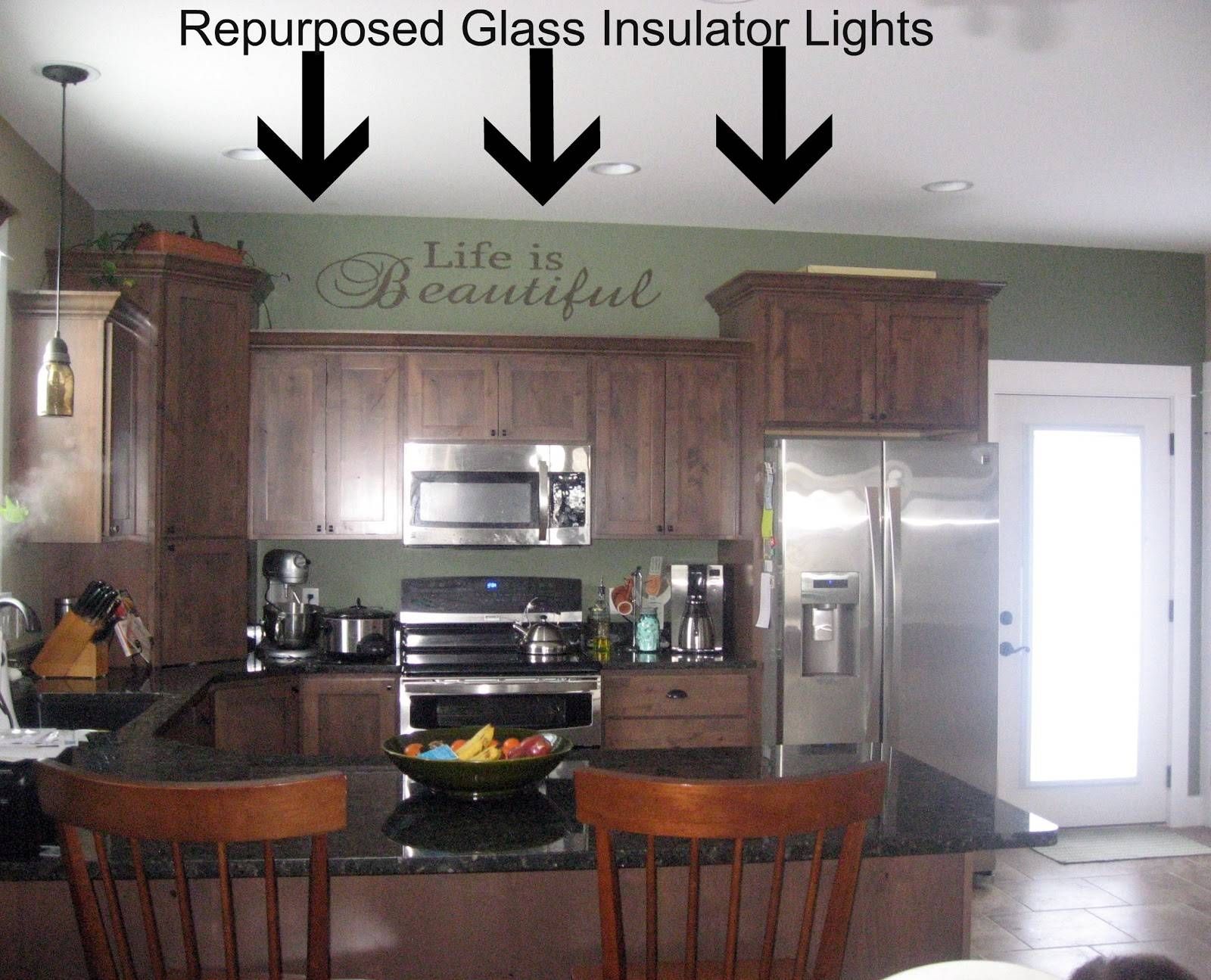 Remodelaholic | Recycling Glass Insulators Into Pendant Light In Recycled Glass Lights Fixtures (View 12 of 15)