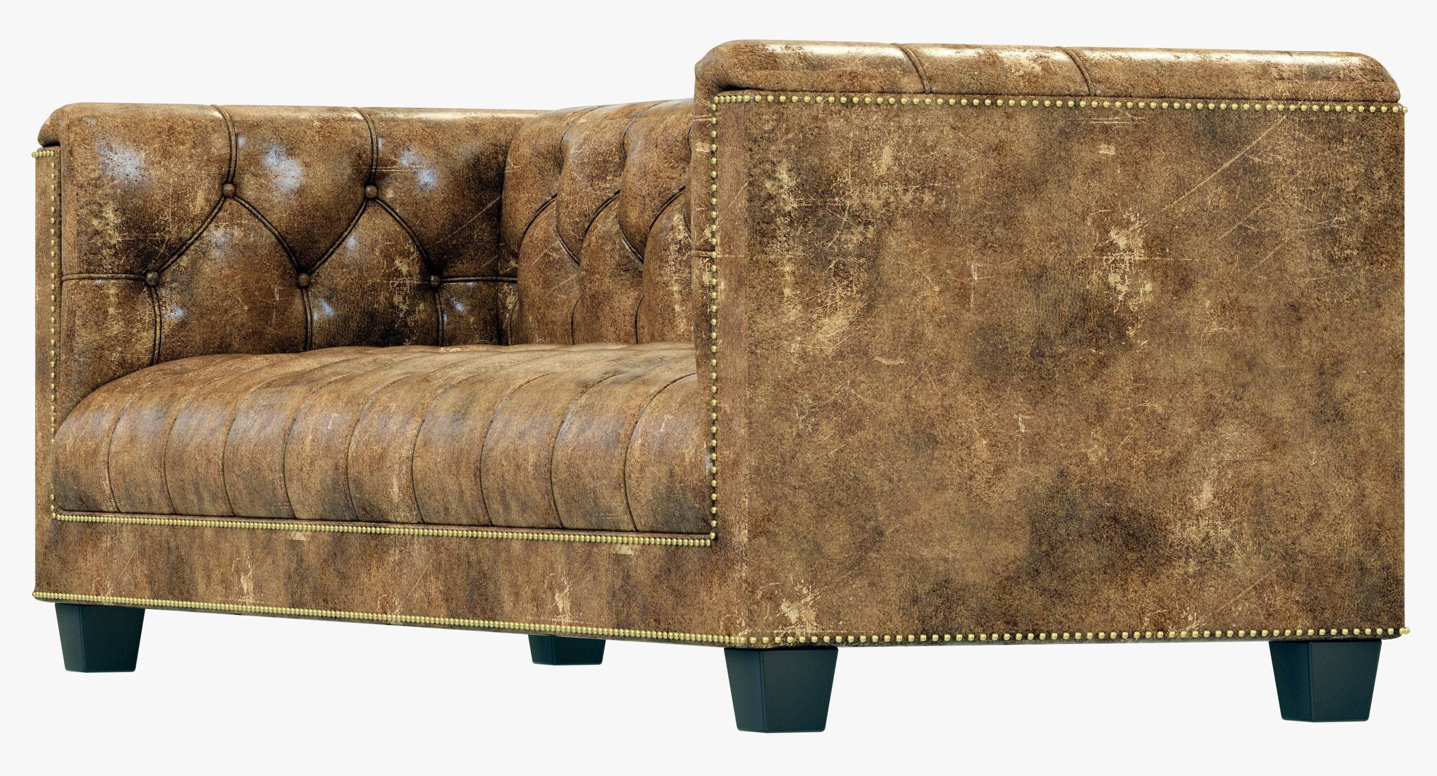 Restoration Hardware Savoy Leather Sofa 3d Model Within Savoy Leather Sofas (View 5 of 15)
