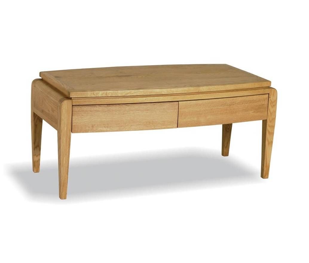 Retro Oak Coffee Table With 4 Drawers | Hampshire Furniture With Regard To Retro Oak Coffee Tables (View 11 of 15)