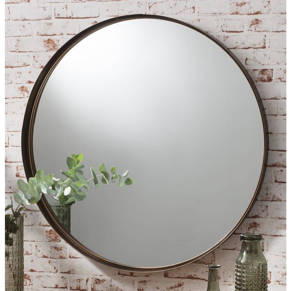Round Mirror: Greystoke Bronze Metal Mirror | Select Mirrors For Round Mirrors (View 2 of 15)