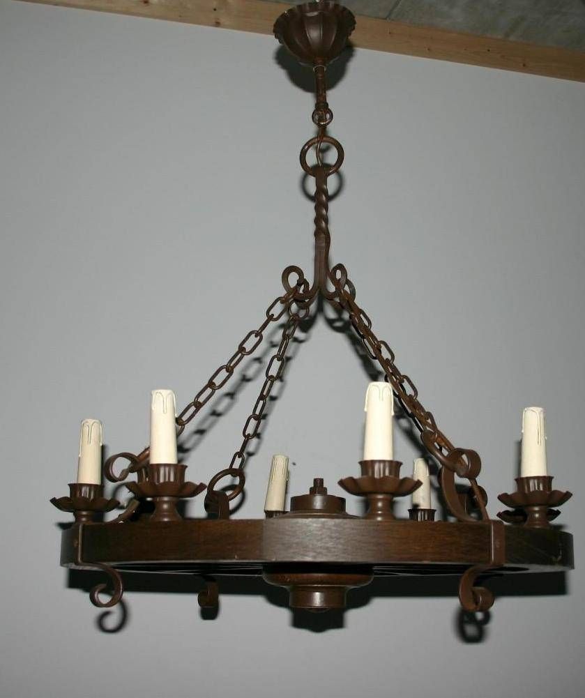 Round Wrought Iron Chandelier – Tendr With Wrought Iron Lights Australia (Photo 1 of 15)