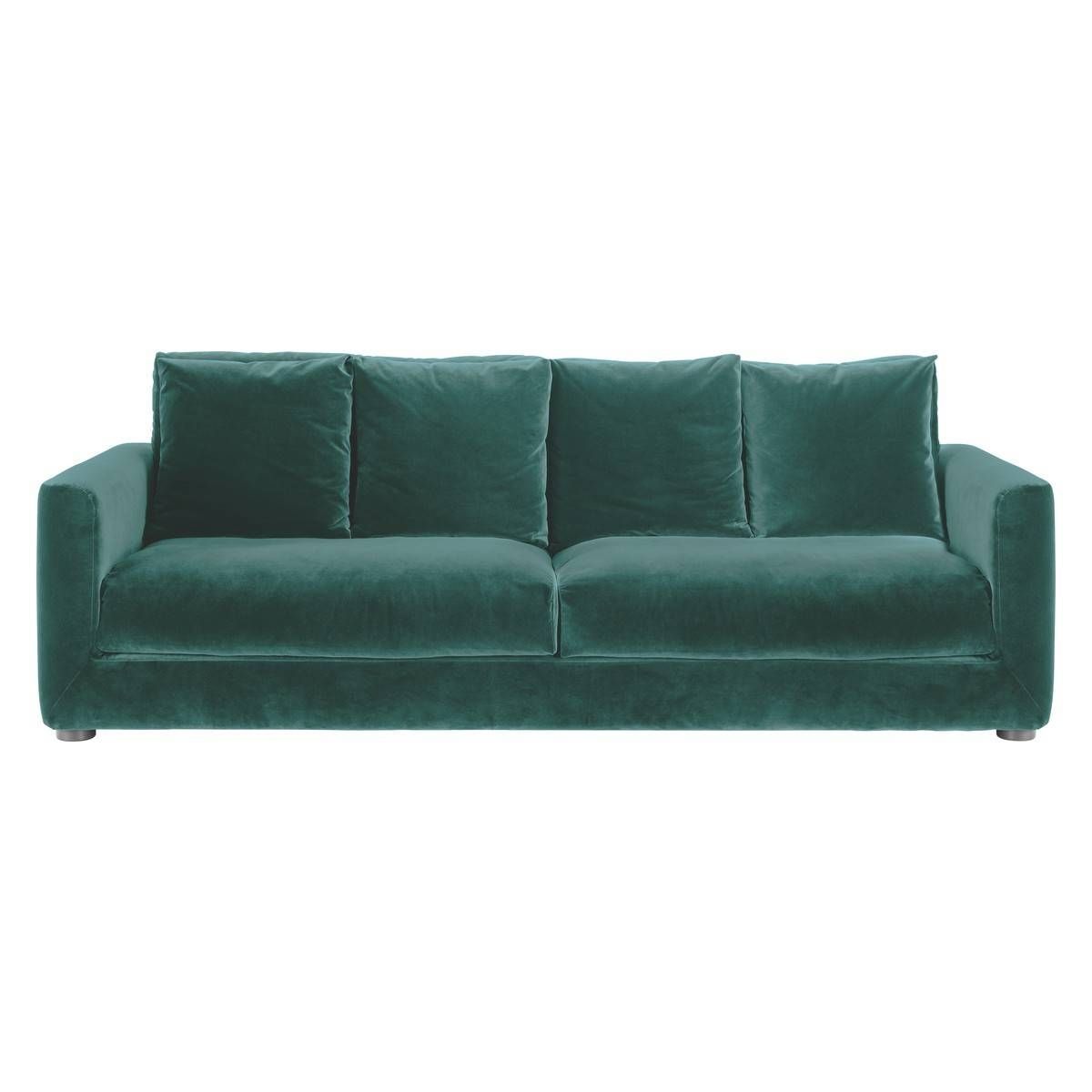 Rupert Emerald Green Velvet 3 Seater Sofa Bed | Buy Now At Habitat Uk Inside Emerald Green Sofas (Photo 12 of 15)