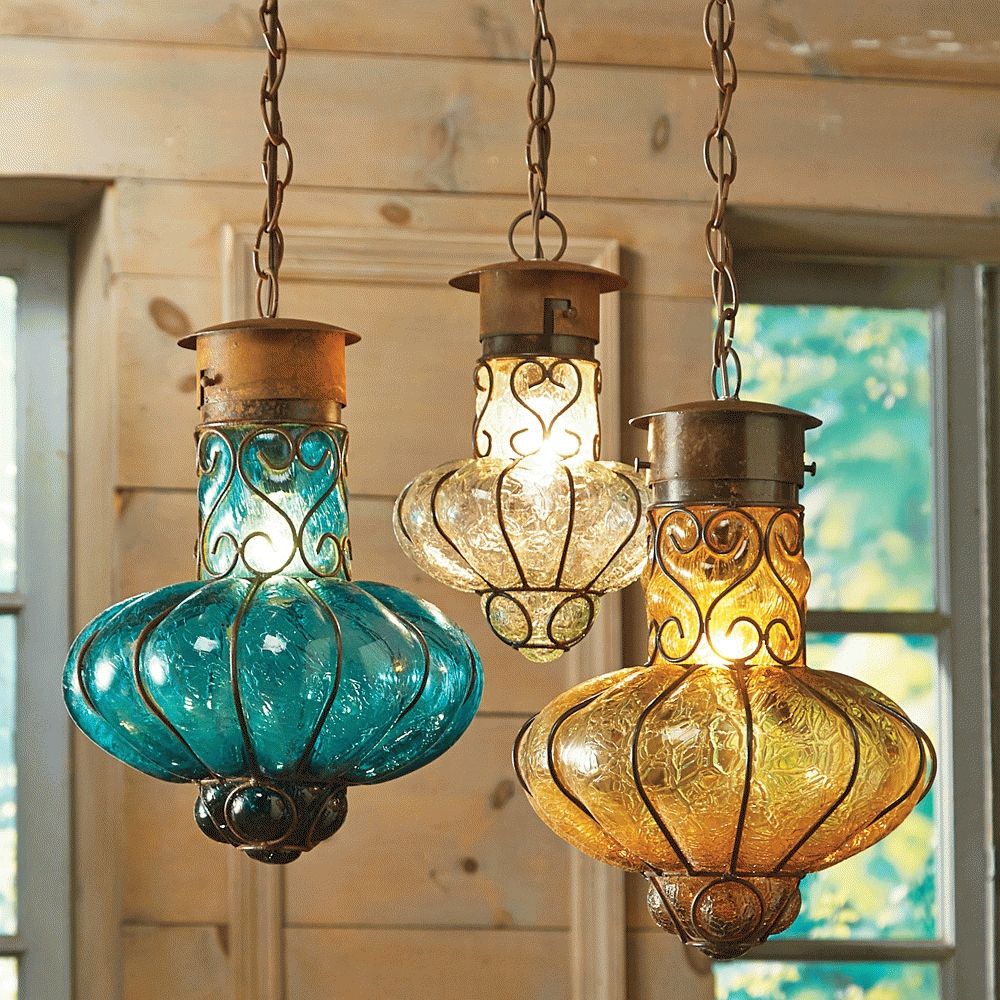 Rustic Western Chandeliers & Western Lighting Throughout Turquoise Glass Pendant Lights (View 3 of 15)