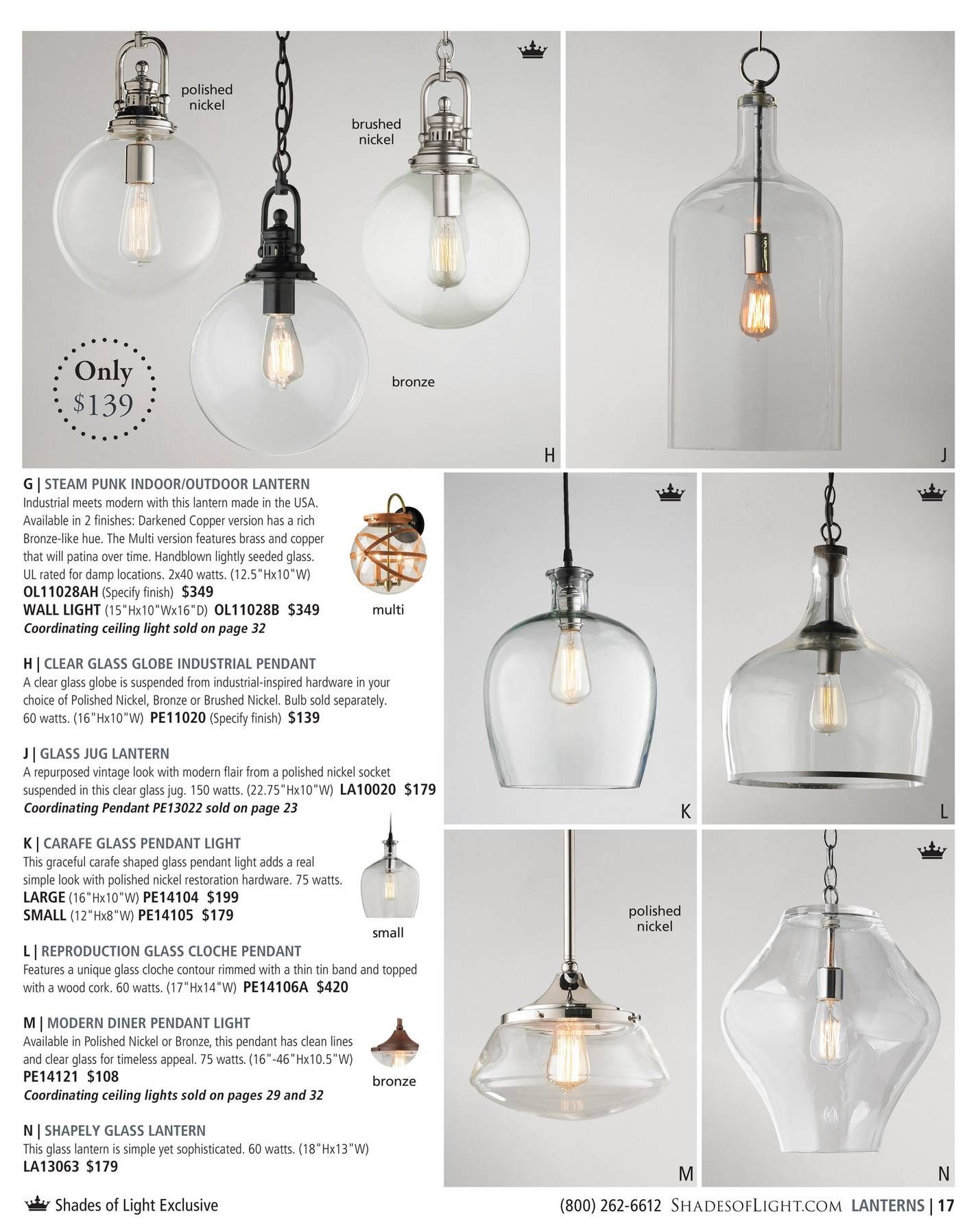 Shades Of Light – Modern Minimalist 2016 – Page 16 17 In Glass Jug Pendant Lights (View 5 of 15)