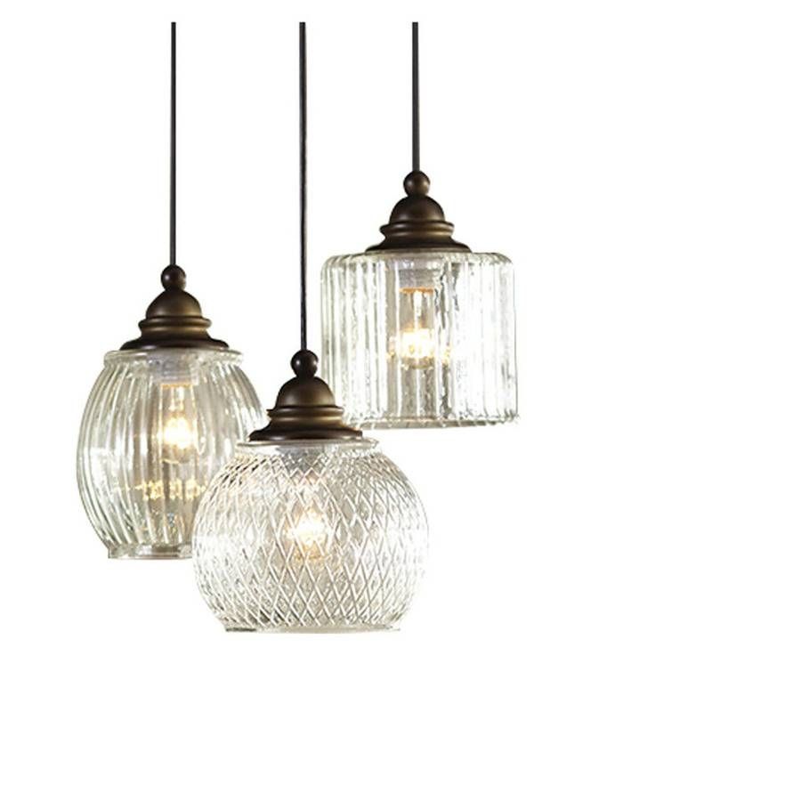 Shop Allen + Roth Cardington 14.67 In Aged Bronze Craftsman Multi For Paxton Glass Pendants (Photo 8 of 15)