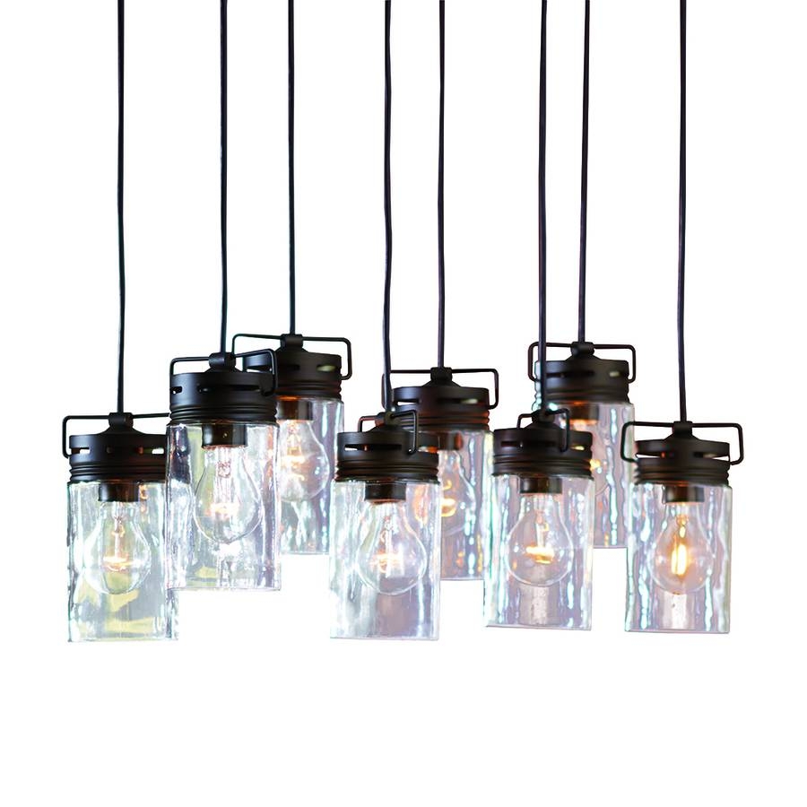 Shop Allen + Roth Vallymede 25.47 In Aged Bronze Barn Multi Light Inside Allen Roth Lights Fixtures (Photo 1 of 15)