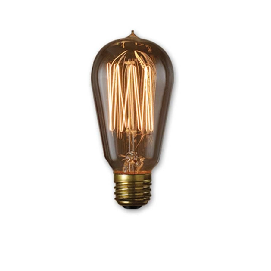 Shop Fashion Lighting Vintage Collection 60 Watt For Indoor Or Throughout Lowes Edison Lighting (View 7 of 15)