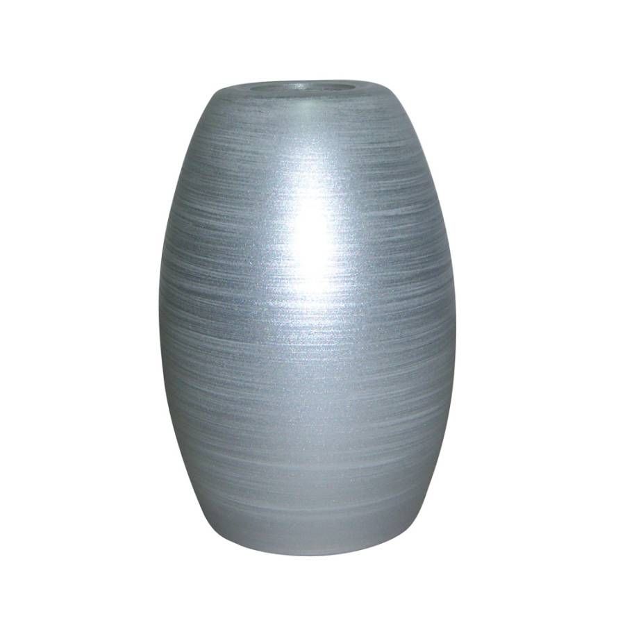 Shop Portfolio 7.25 In H 4.75 In W Silver Swirl Art Glass Pendant Regarding Art Glass Pendant Lights Shades (Photo 12 of 15)