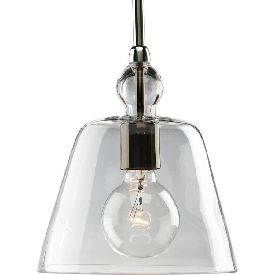 Shop Progress Lighting Glass Pendants 8 In Polished Nickel Mini Intended For Glass 8 Lights Pendants (View 6 of 15)