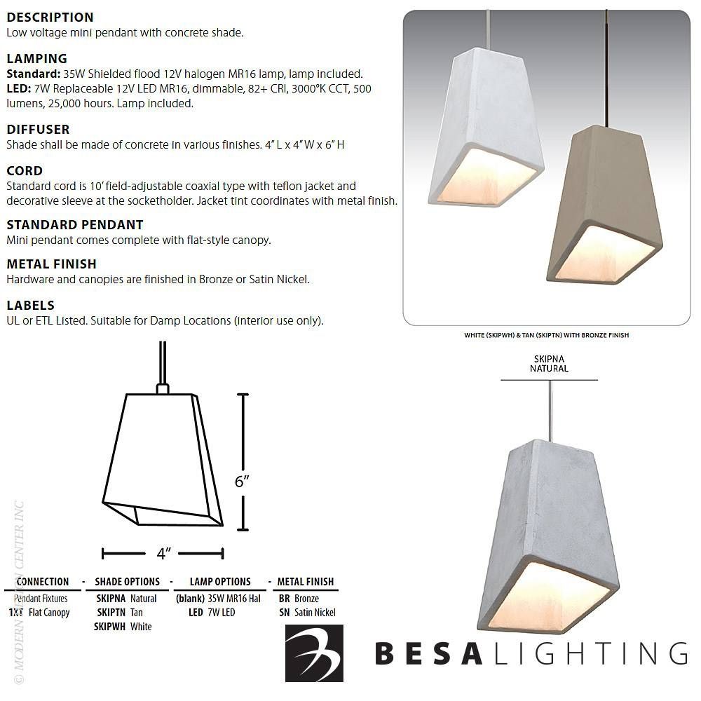 Skip Mini Pendant Light Set | Besa Lighting | Metropolitandecor Intended For Damp Location Pendant Lighting (View 14 of 15)