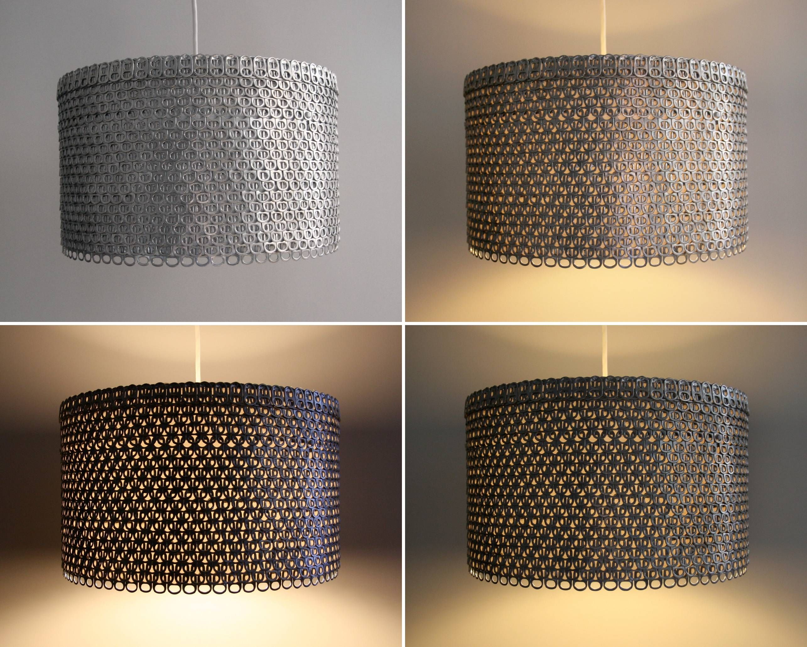 Soda Can Tab Large Drum Shade | The 3 R's Blog In Brown Drum Pendant Lights (View 15 of 15)