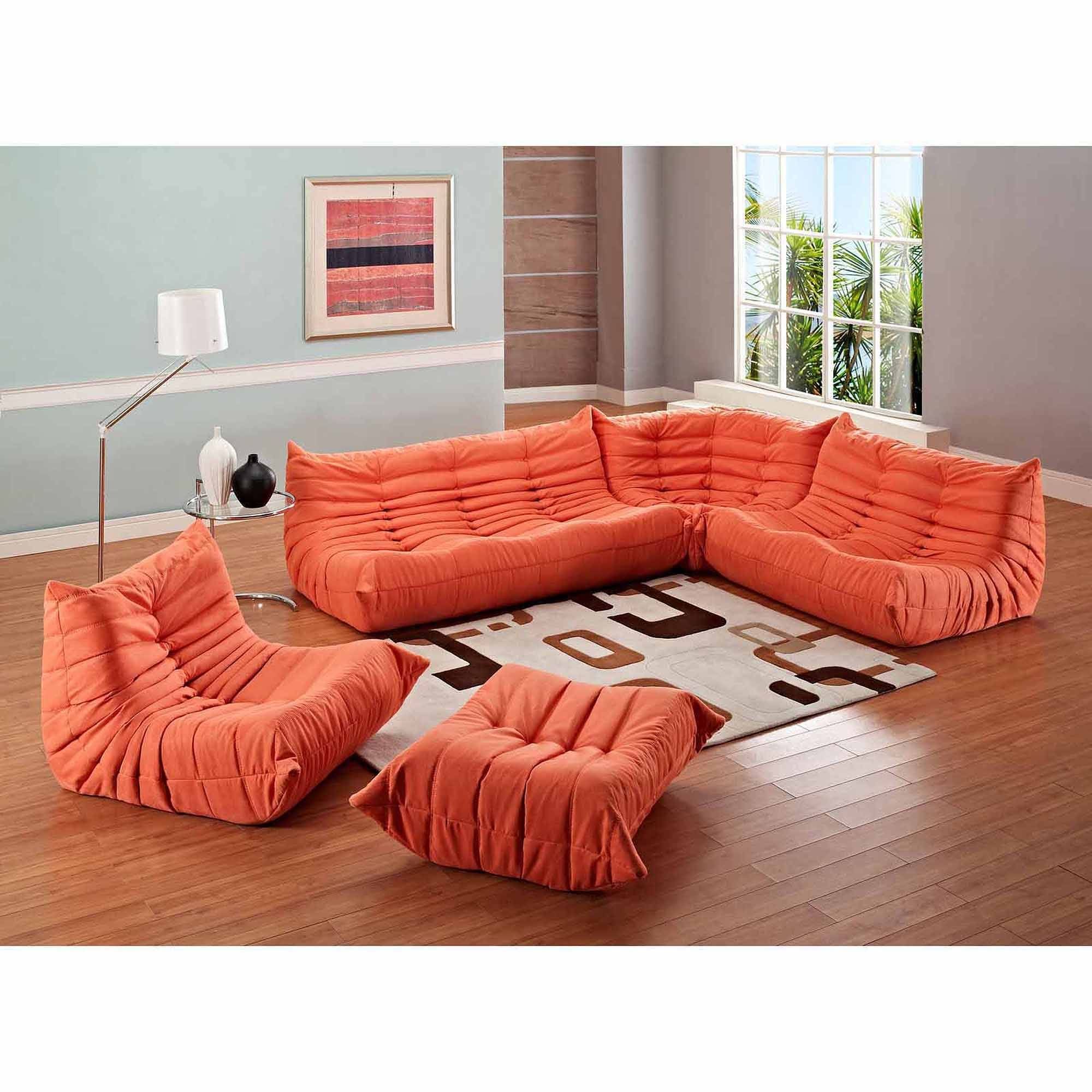 Sofas Center : Italsofa Leather Sectional Sofaange Microfiber Sets With Burnt Orange Sectional Sofas (Photo 13 of 15)