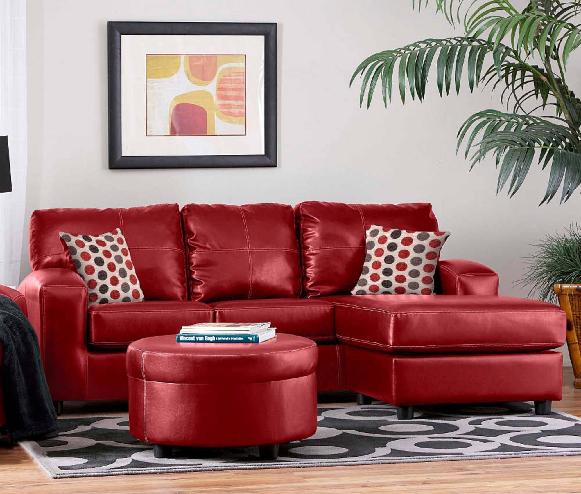 Sofas Center : Red Leather Sectional Sofa Stupendous Photos Design With Regard To Dark Red Leather Couches (View 14 of 15)
