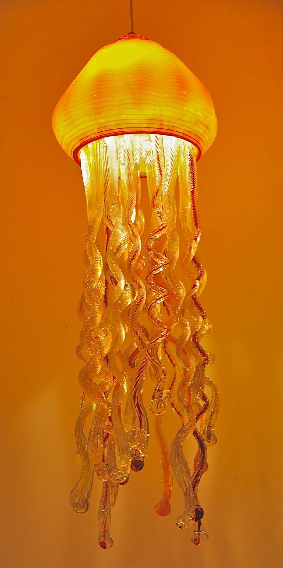 Striniartglasscustomlightingstriniartglasscustomlightingall New Throughout Jellyfish Lights Shades (Photo 12 of 15)