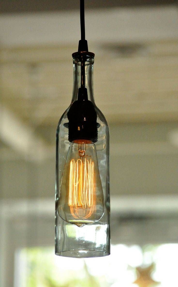 Featured Photo of 2024 Latest Wine Bottle Pendant Lights