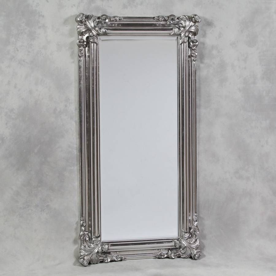 Tall Mirrors, Antique Ornate Standing Mirror Standing Floor Mirror Regarding Tall Ornate Mirrors (Photo 1 of 15)