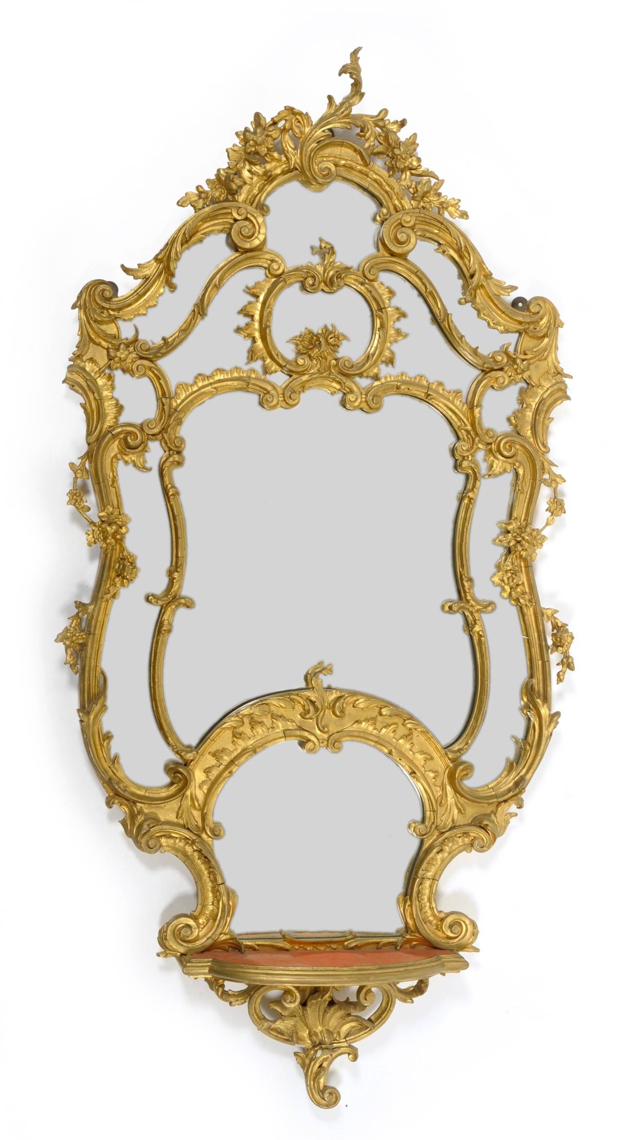 Tennants Auctioneers: An 18th Century Style Rococo Gilt Gesso Wall Intended For Rococo Wall Mirrors (View 12 of 15)