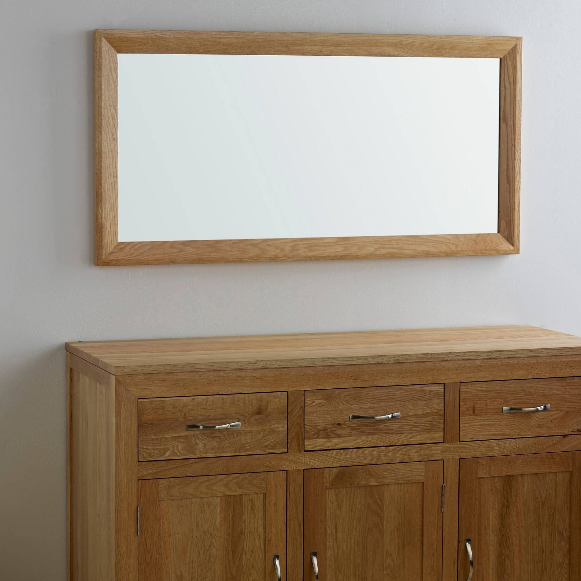 The Bevel Range – Natural Solid Oak Furniture Pertaining To Oak Mirrors (View 15 of 15)