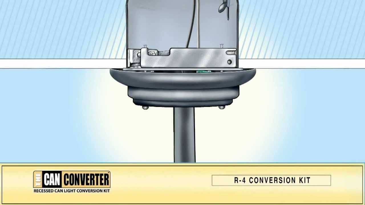 The Can Converter Model R4. How To Install, Pendant Lighting Regarding Track Lighting Adapter For A Pendant Lights (Photo 11 of 15)