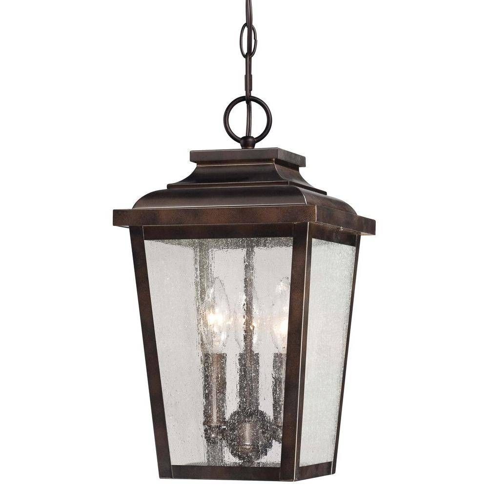 The Great Outdoorsminka Lavery Irvington Manor 3 Light Chelsea Pertaining To Home Depot Outdoor Pendant Lights (View 12 of 15)