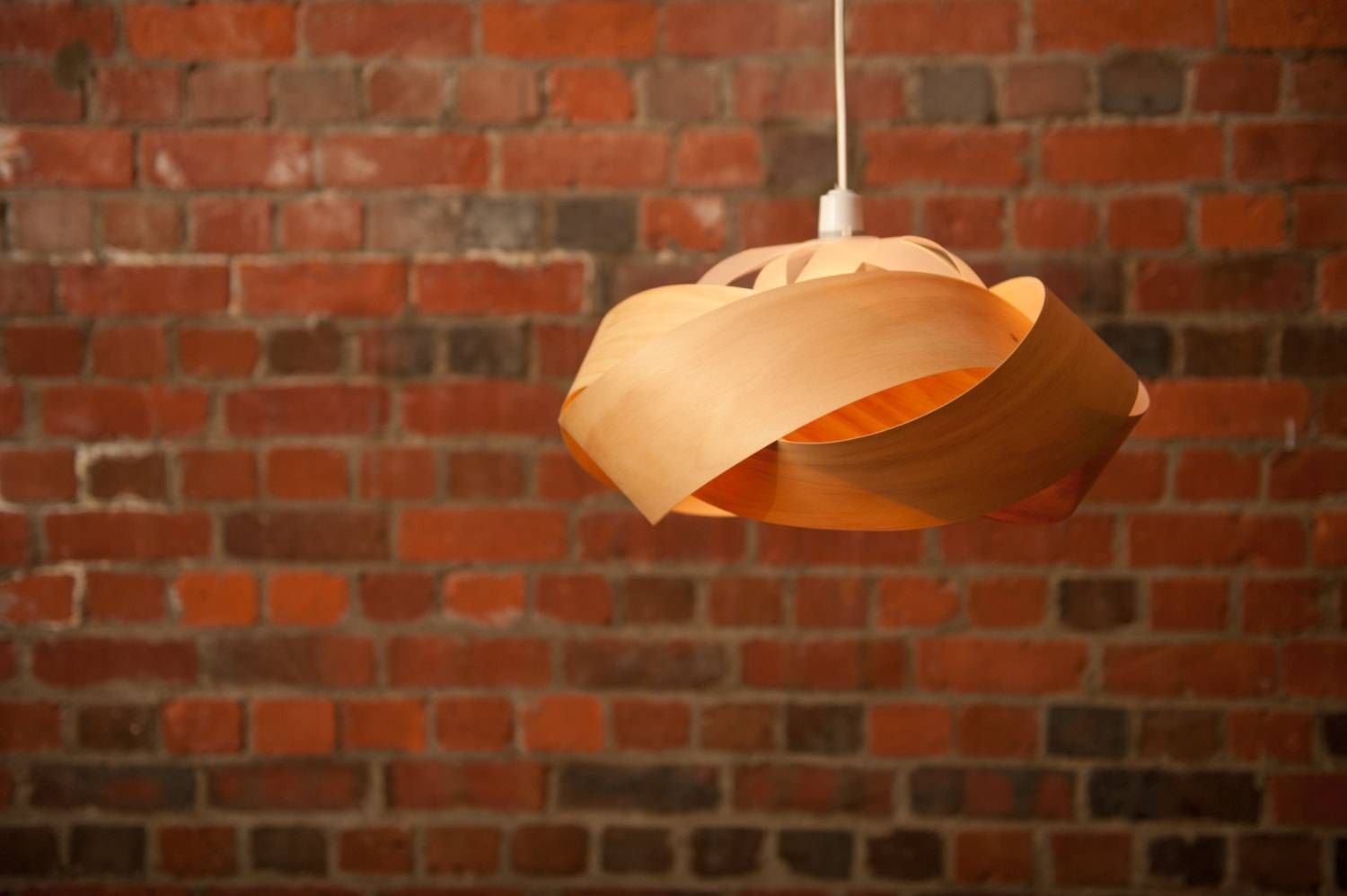 The Wrap Wood Veneer Lightshade For Wood Veneer Lighting Pendants (View 7 of 15)
