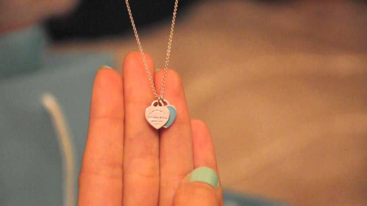 Tiffany Double Heart Tag Pendant – Youtube Within Tiffany Mini Pendants (View 6 of 15)