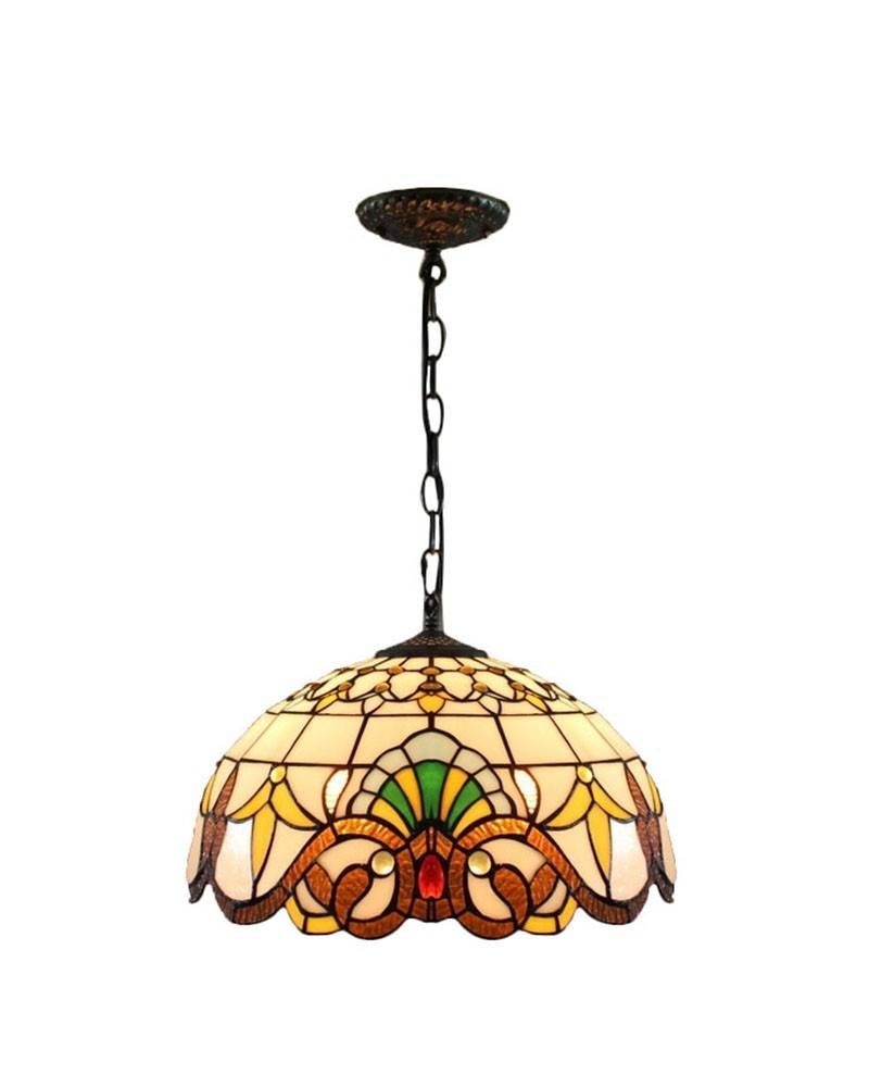 Tiffany Style Stained Glass Victorian Pendant Light – Parrotuncle Inside Victorian Pendant Lighting (Photo 7 of 15)