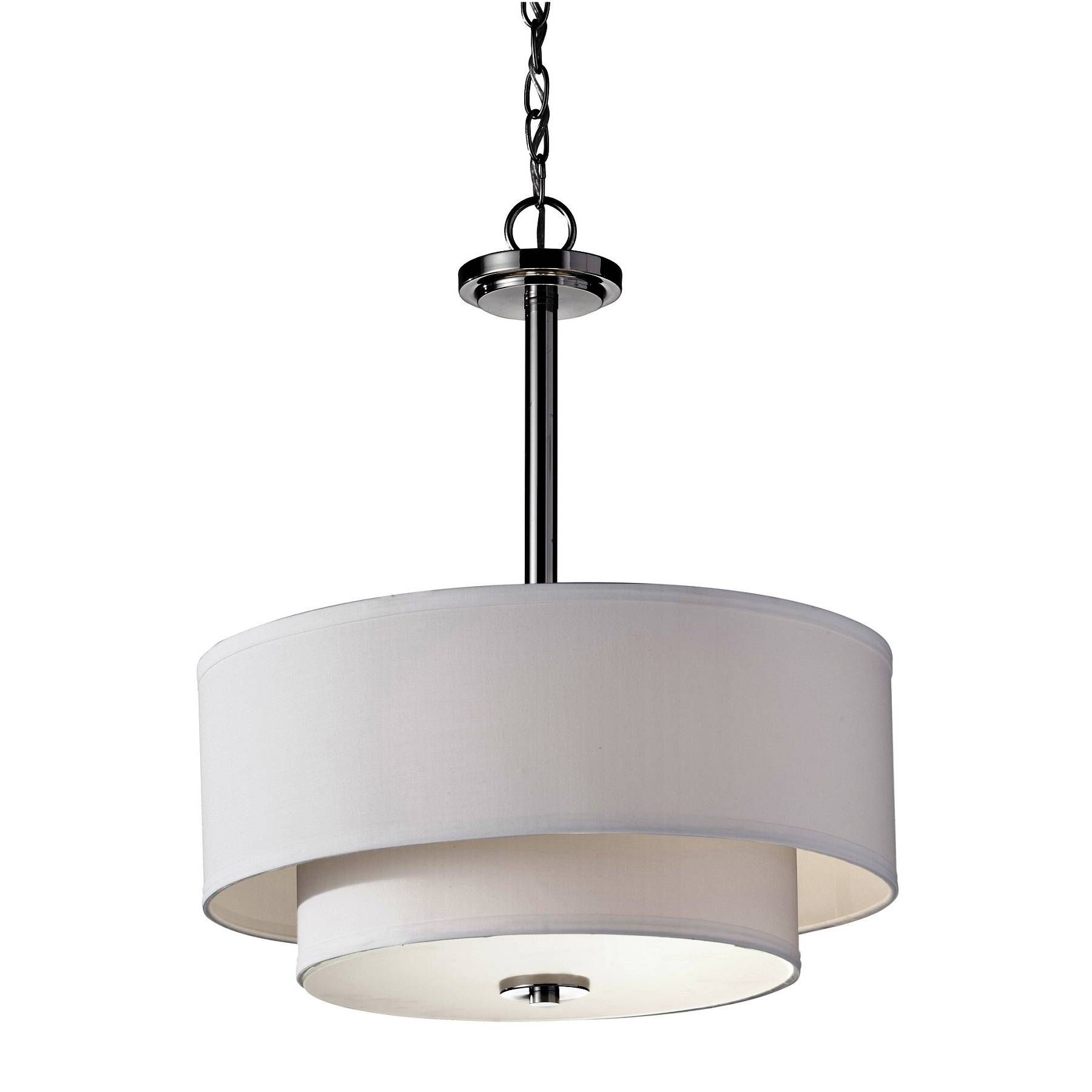 Tips To Use Drum Pendant Lighting | Design Ideas & Decors In White Drum Pendants (View 12 of 15)