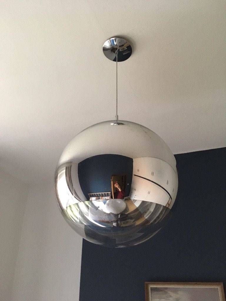 Tom Dixon Mirror Ball 50cm Chrome Pendant Lamp | In Highgate Intended For Disco Ball Pendant Lights (View 8 of 15)