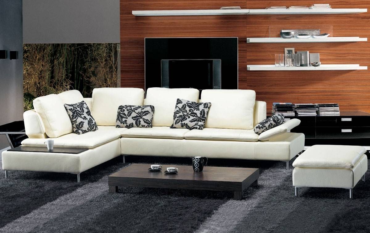 Tosh Furniture Fy682 Beige Leather Sectional Sofa Set – Flap Stores With Regard To Tosh Furniture Sectional Sofas (View 5 of 15)