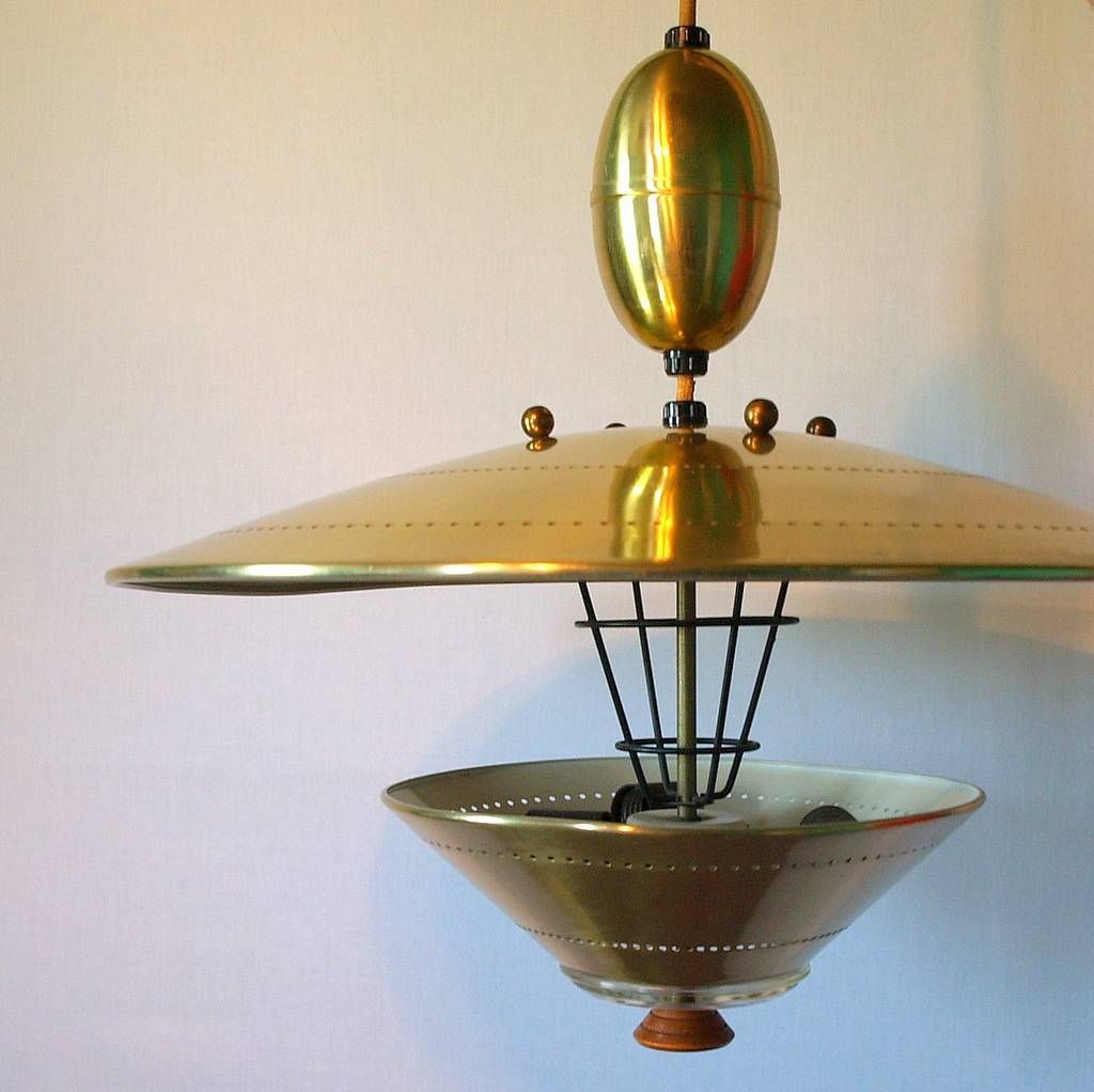 Ufo Pendant Lighting Vintage Atomic Flying Saucer Pull Dow… | Flickr Pertaining To Pull Down Pendant Lights Fixtures (Photo 14 of 15)