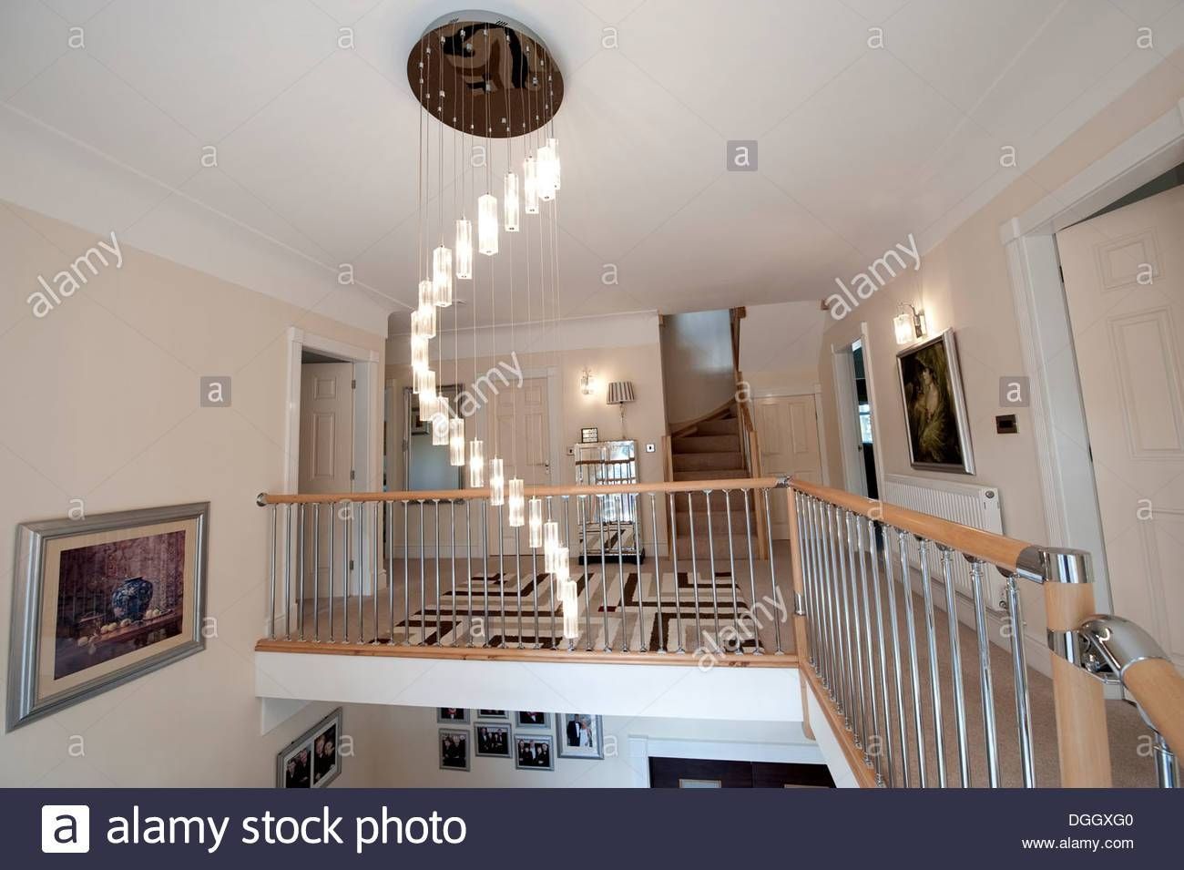 Ultra Modern Entrance Hall Landing Light Fitting Spiral Stock With Regard To Entrance Hall Lighting (Photo 7 of 15)