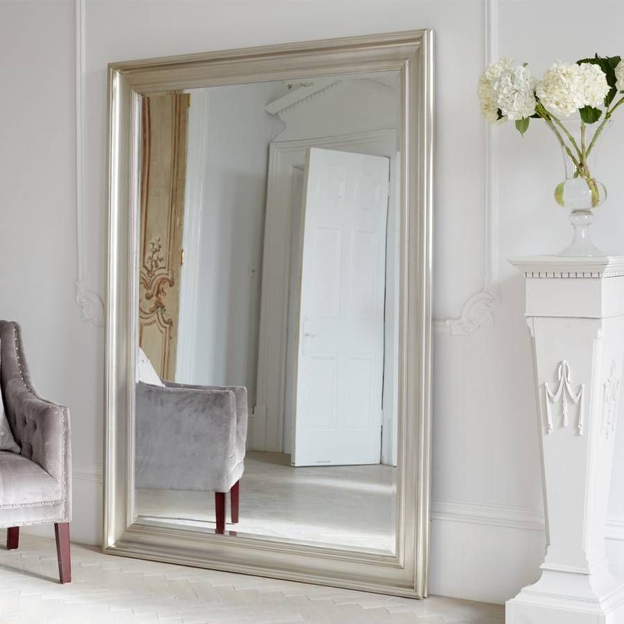 Vermont Oversized Mirror – Silver | Brissi For Oversized Mirrors (Photo 1 of 15)