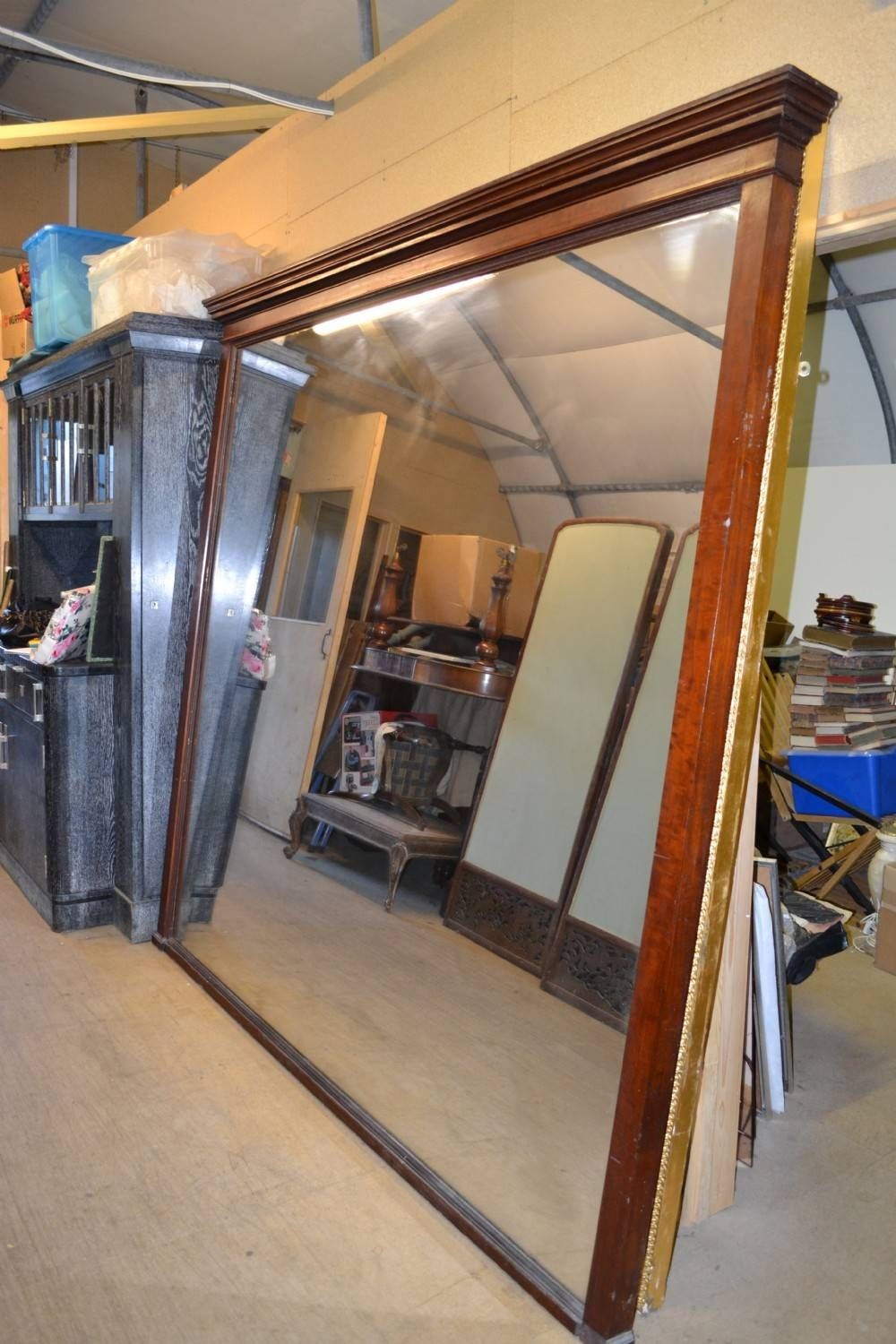 Very Large Edwardian Mirror | 249795 | Sellingantiques.co.uk Within Very Large Mirrors (Photo 2 of 15)