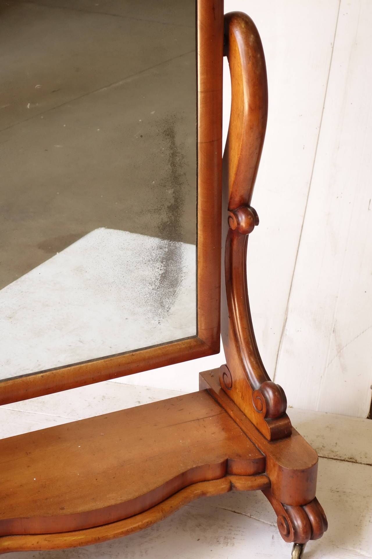 Victorian Floor Standing Mirror For Sale At 1stdibs Inside Victorian Floor Mirrors (View 8 of 15)