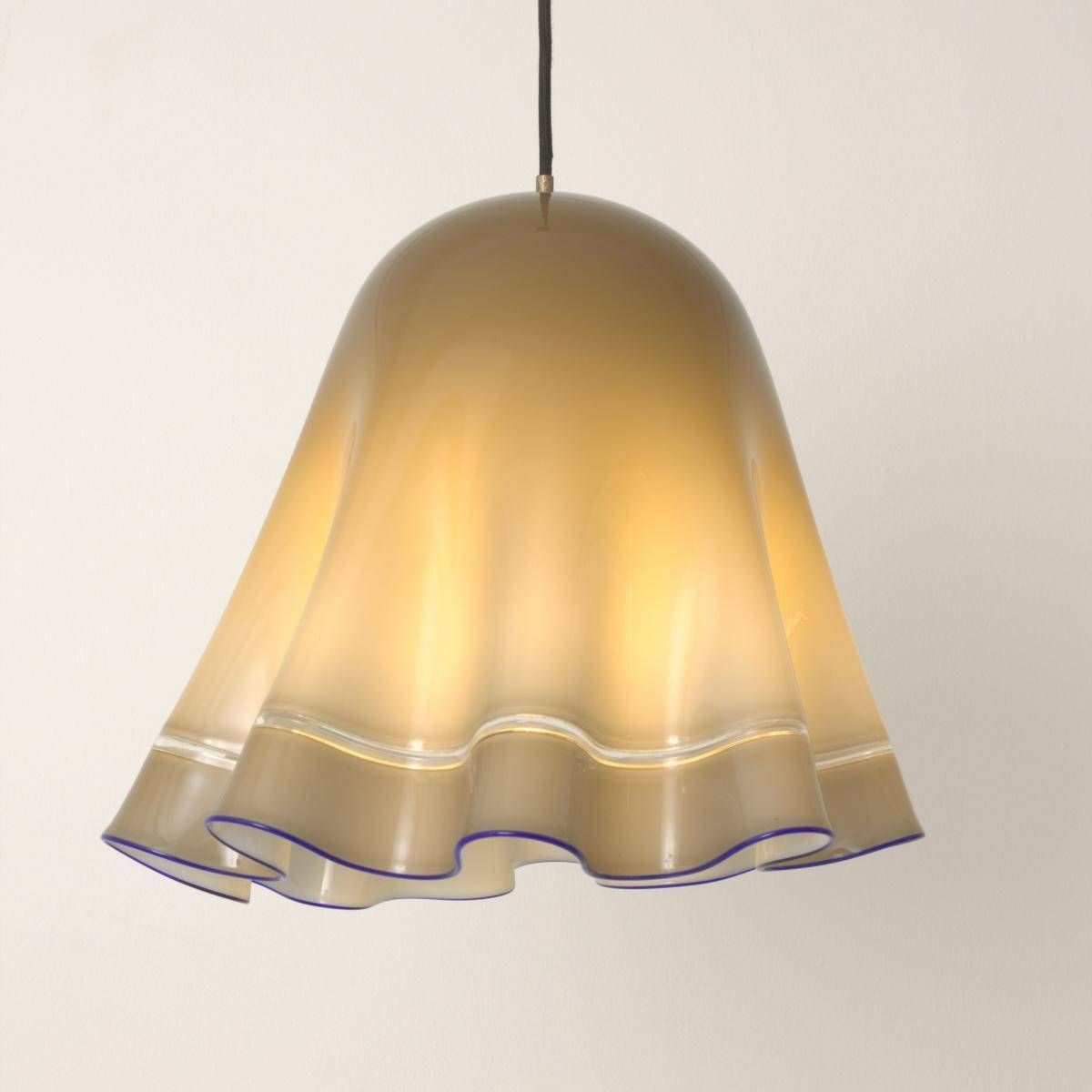 Vintage Grey & Blue Murano Glass Pendant Lamp For Sale At Pamono Inside Murano Glass Lighting Pendants (Photo 13 of 15)