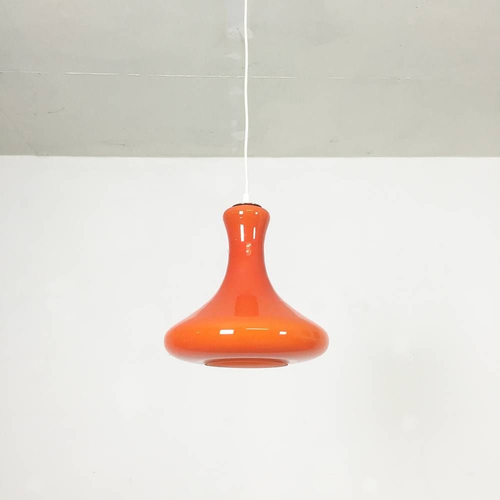Vintage Orange Glass Pendanthans Agne Jakobsson For Ab With Orange Glass Pendant Lights (View 12 of 15)