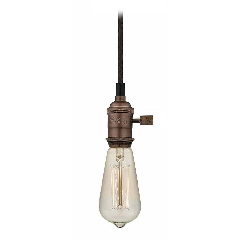 Vintage Squirrel Filament Bare Bulb Mini Pendant Light – 60 Watts Pertaining To Bare Bulb Pendant Lights Fixtures (Photo 14 of 15)