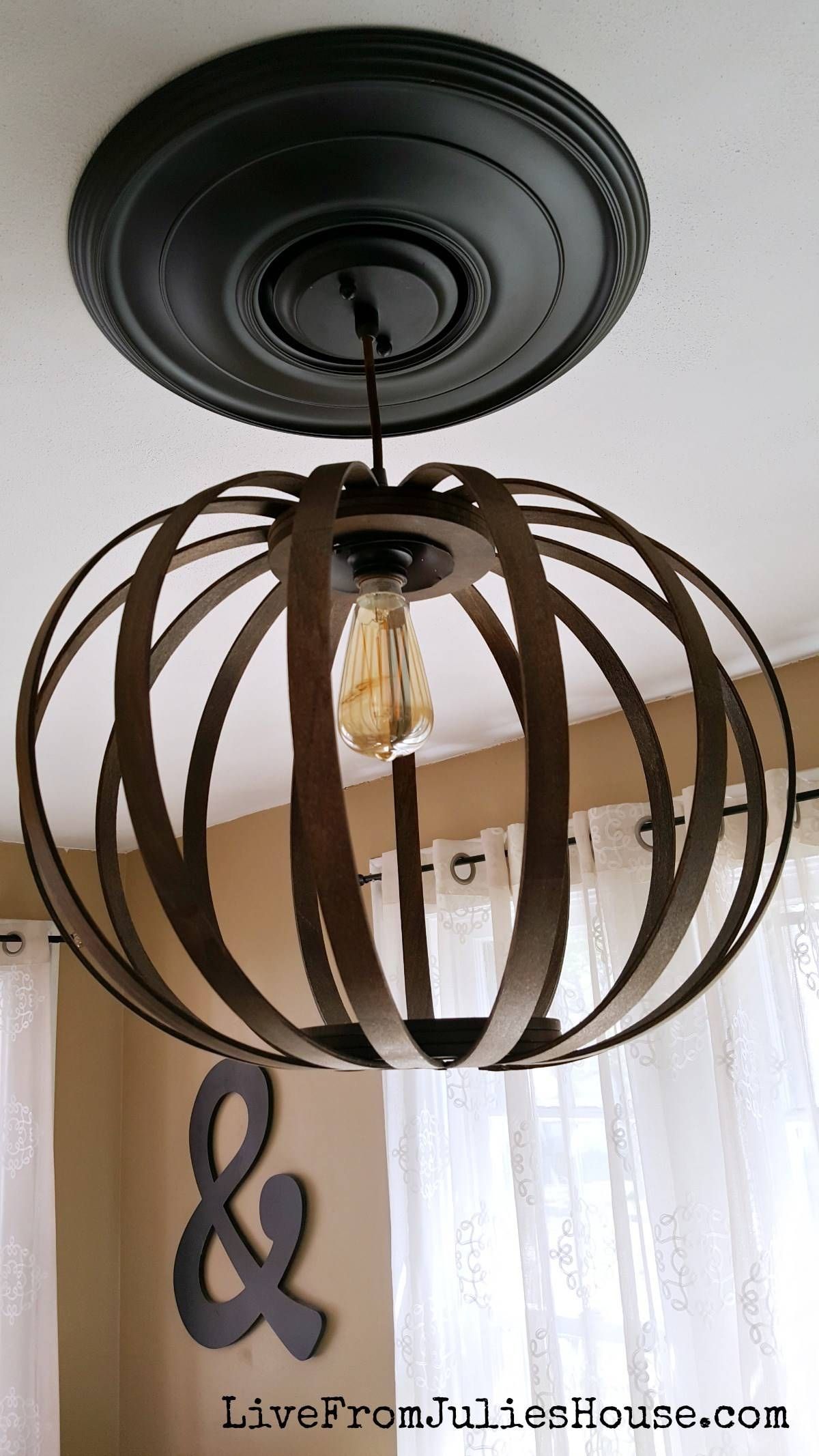 West Elm Diy Bentwood Pendant Debacle – Live From Julie's House For Bent Wood Pendant Lights (Photo 13 of 15)