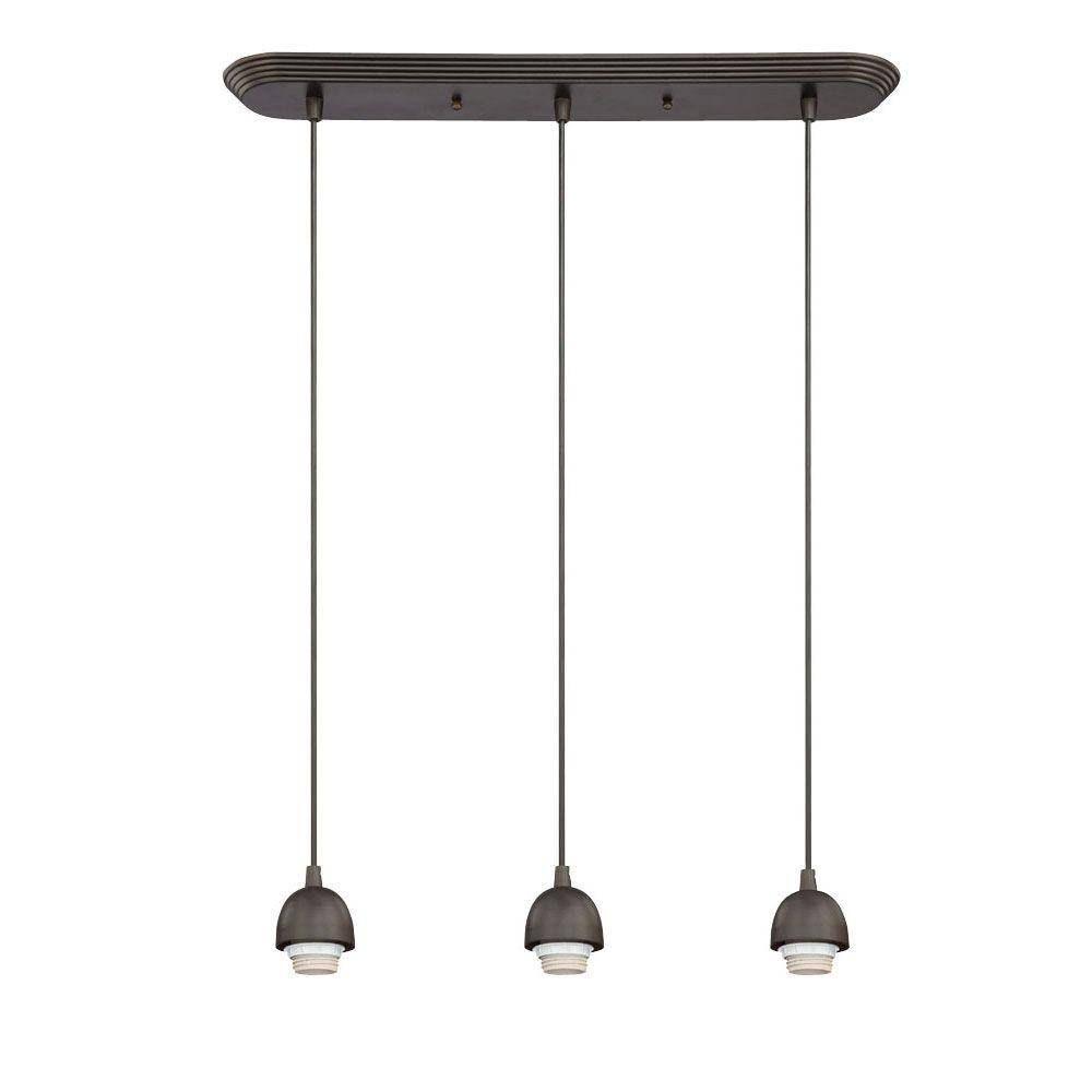 Westinghouse 3 Light Oil Rubbed Bronze Adjustable Mini Pendant In Westinghouse Pendant Lights (View 7 of 15)