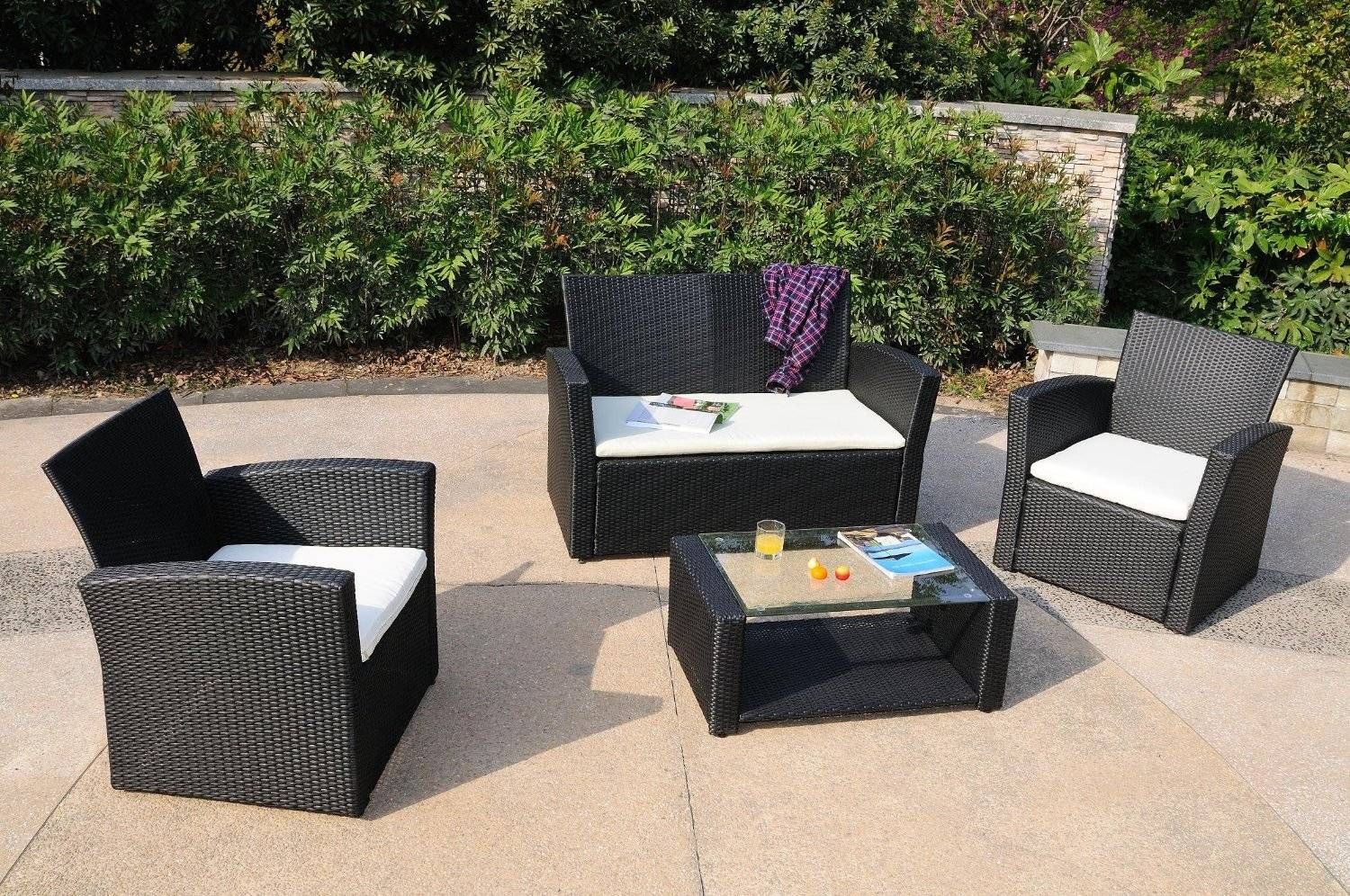 Wicker Furniture Set. Best Choice Products 7pc Outdoor Patio In Black Wicker Sofas (Photo 1 of 15)