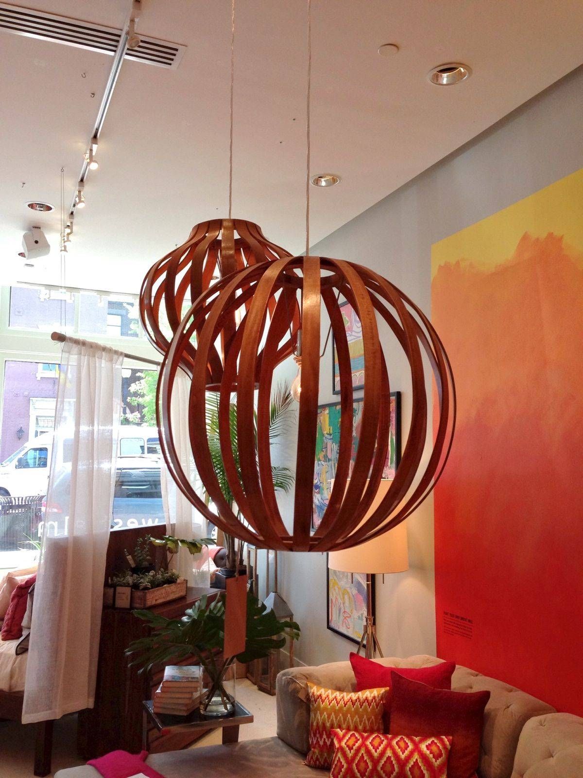 Window Shopping: Cb2 (and A Little West Elm) Inside Bent Wood Pendant Lights (Photo 7 of 15)